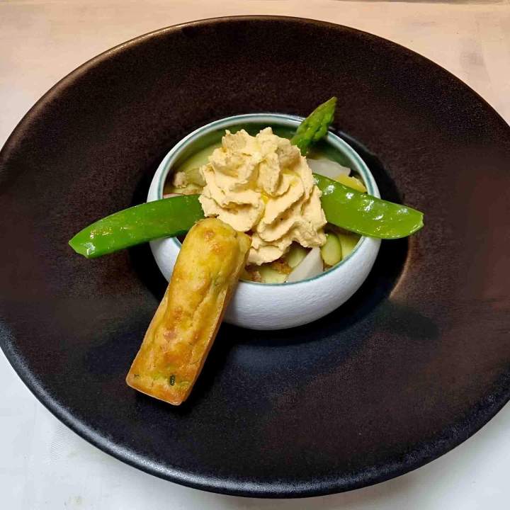 Panna cotta aux asperges Fontvieille
